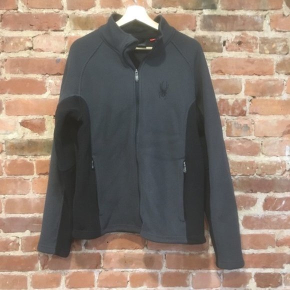 Spyder Core Sweater Mens Medium Full Zip - Picture 1 of 9